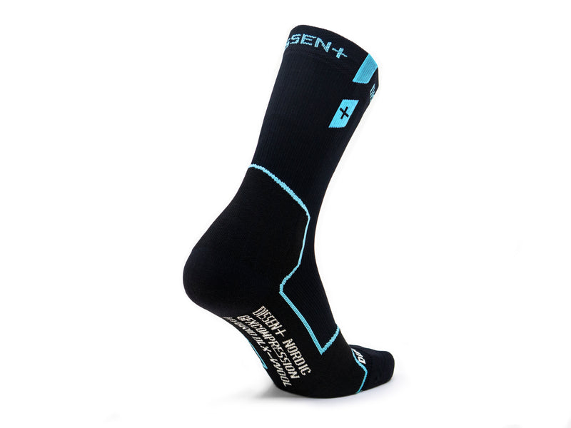 GFX COMPRESSION HYBRID DLX-WOOL NORDIC SKI SOCKS (8537772720296)